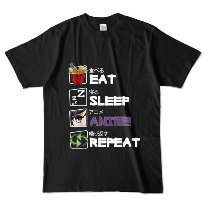 カラーTシャツ - L - ブラック (濃色)