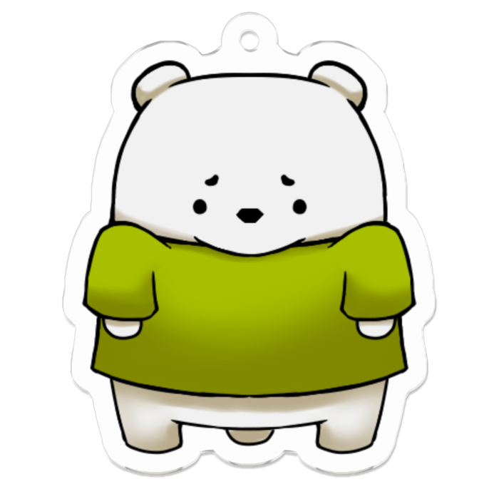 はくおう君アクリルキーホルダー２