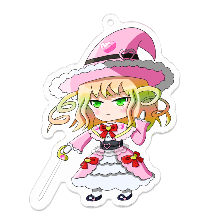 アクリルキーホルダー（コーティング） - 70 x 70 (mm)