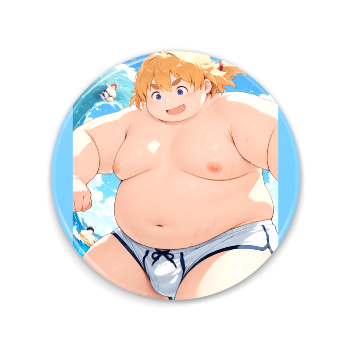【缶ミラー】海のデブ - 75mm