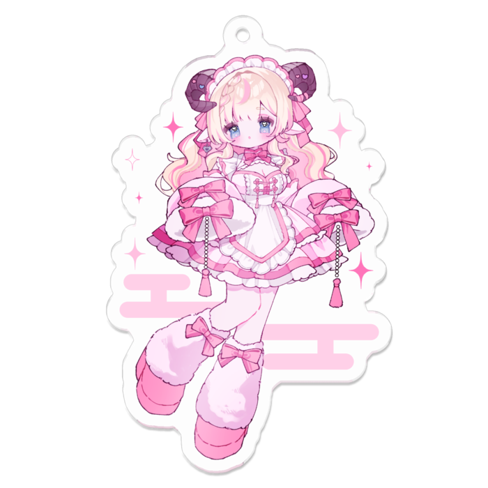 アクリルキーホルダー - 70 x 70 (mm)