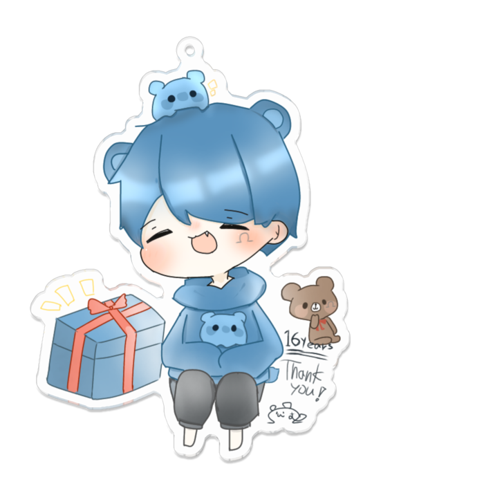 アクリルキーホルダー - 100 x 100 (mm)