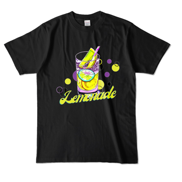 Color T-shirt - L - Black (Dark)カラーTシャツ - L - ブラック (濃色)