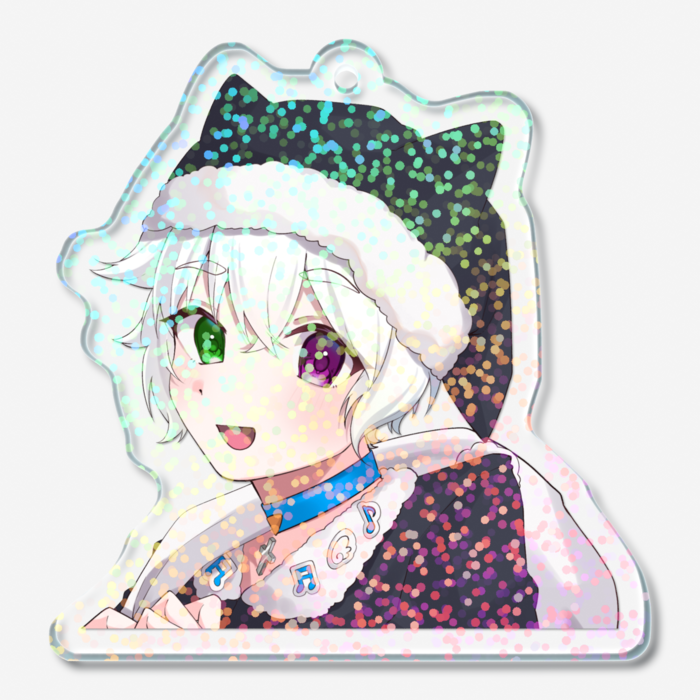 ホログラムアクリルキーホルダー - 50 × 50mm