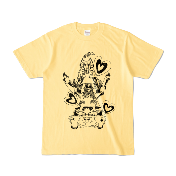 カラーTシャツ - S - ライトイエロー (淡色)