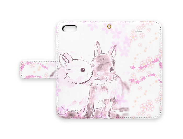手帳型iPhoneケース - iPhone 5 / SE - ストラップ穴 あり