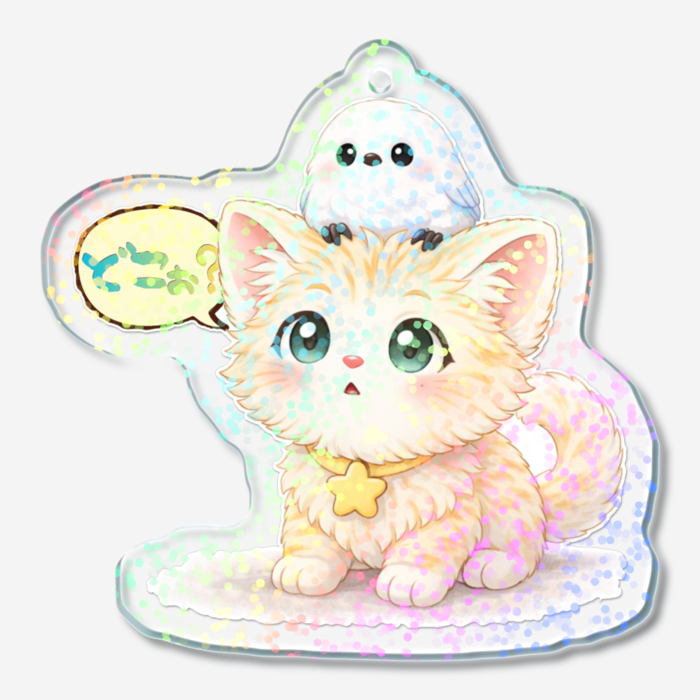 ホログラムアクリルキーホルダー - 50 × 50mm(1)