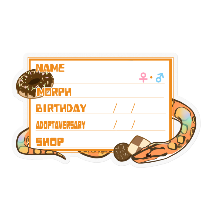 【🐍お名前ステッカー】ブラニジ(ノーマル) ‐お菓子(英語)