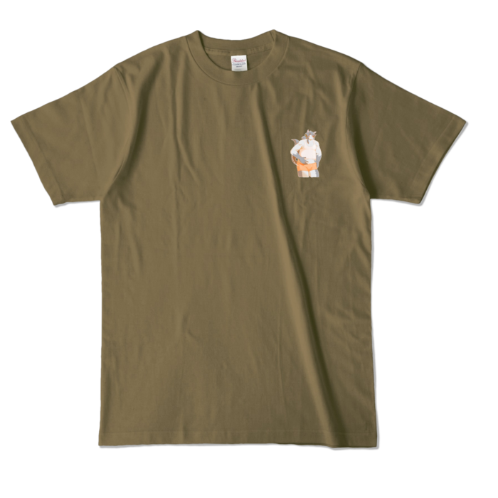 カラーTシャツ - L - オリーブ (濃色)