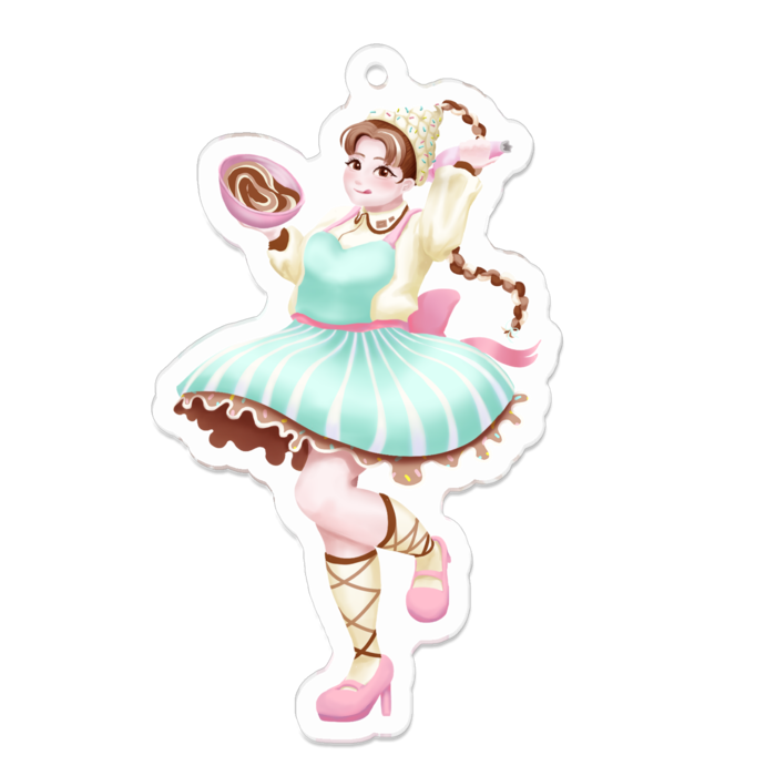 アクリルキーホルダー - 70 x 70 (mm)