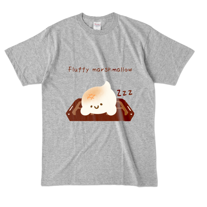 カラーTシャツ - L - 杢グレー (濃色)
