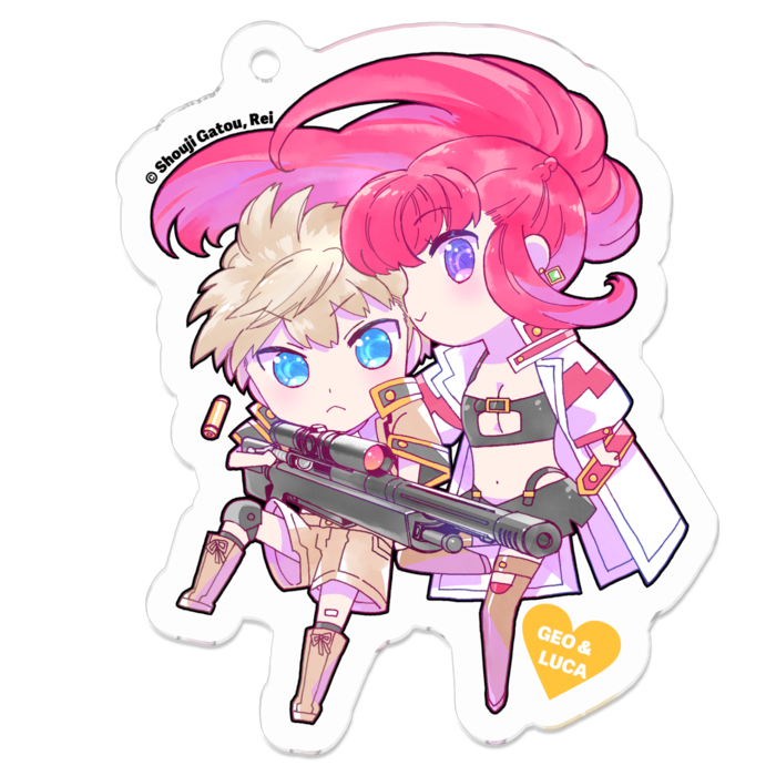 アクリルキーホルダー - 50 x 50 (mm)