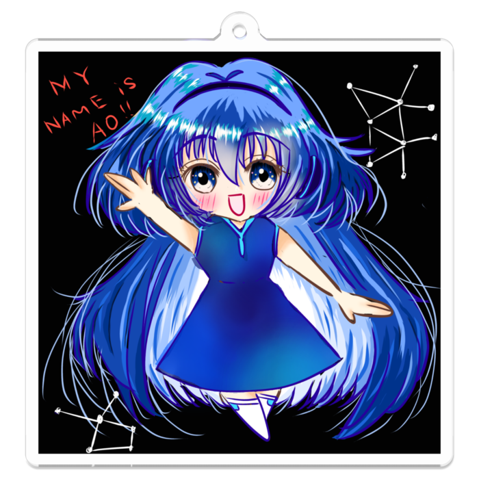 アクリルキーホルダー - 70 x 70 (mm)