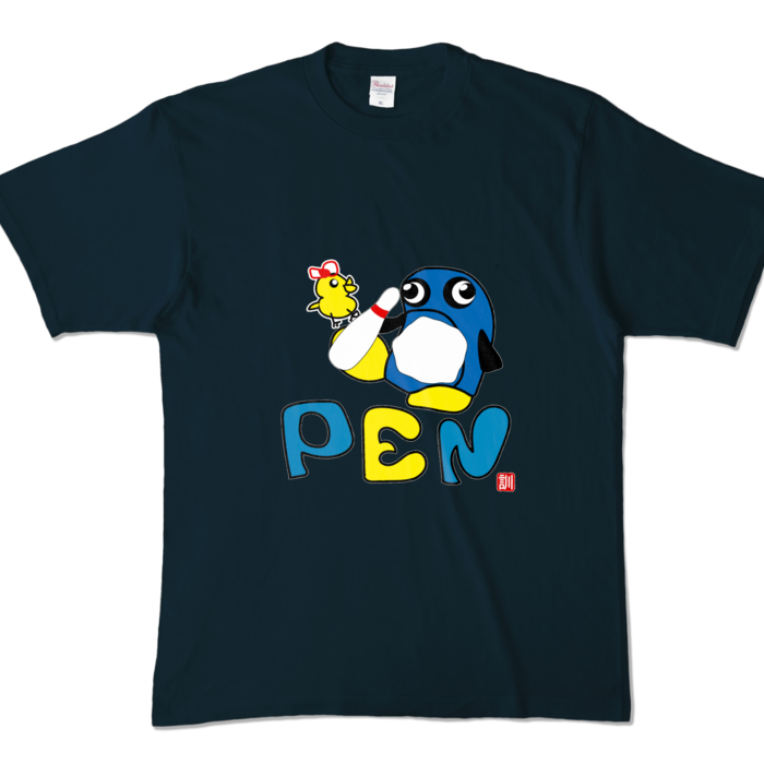 カラーTシャツ - XL - ネイビー (濃色)