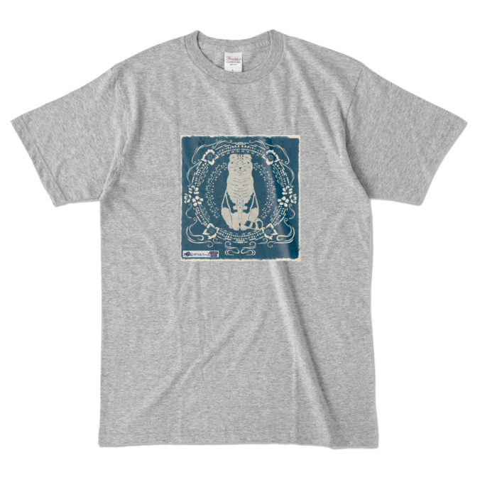 カラーTシャツ - L - 杢グレー (濃色)