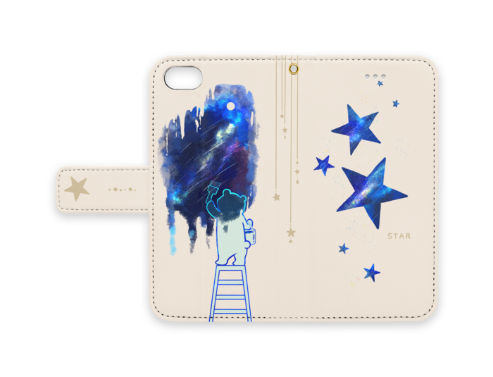 手帳型iPhoneケース - iPhone 8 / 7 - ストラップ穴 あり