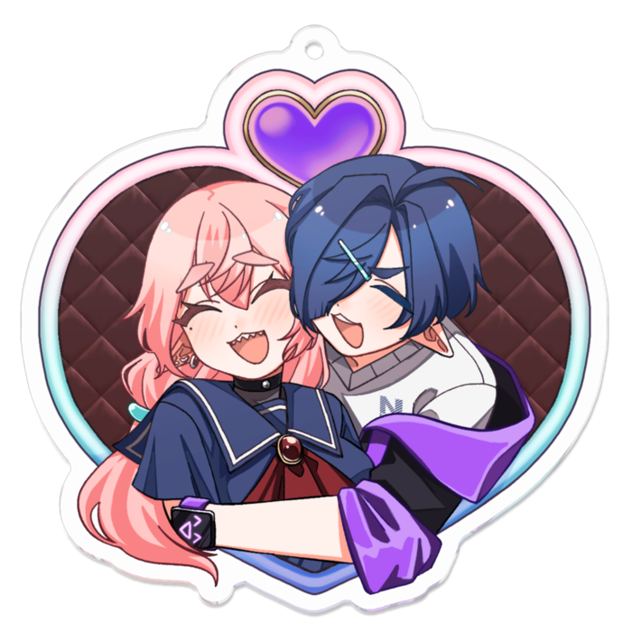 アクリルキーホルダー（コーティング） - 70 x 70 (mm)