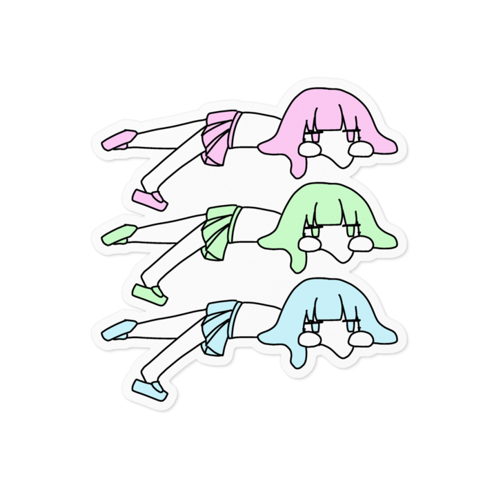ステッカー - 100 x 100 (mm)