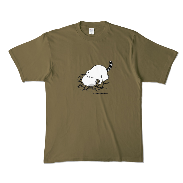 カラーTシャツ - XL - オリーブ (濃色)