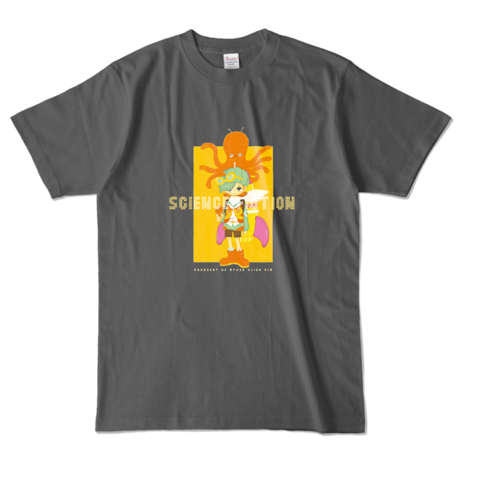 カラーTシャツ - L - チャコール (濃色)