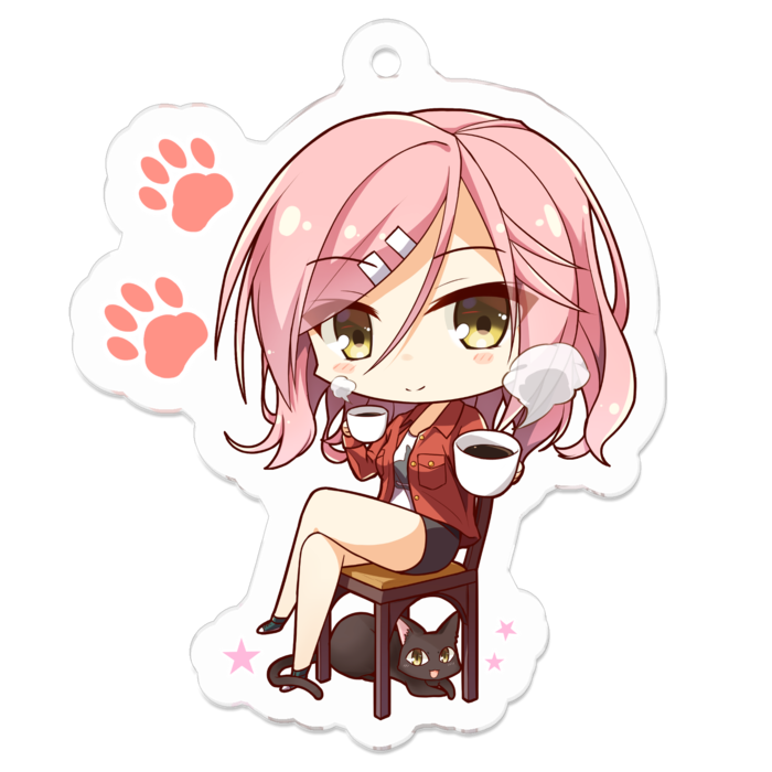 アクリルキーホルダー - 50 x 50 (mm)