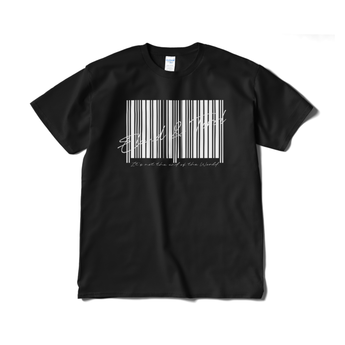 黒Tシャツ(短納期) - XL - 白バーコード
