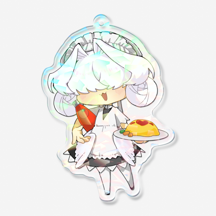 ホログラムアクリルキーホルダー - 70 × 70mm