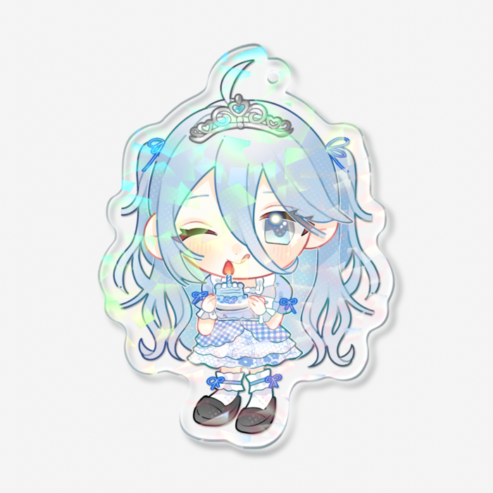 ホログラムアクリルキーホルダー - 70 × 70mm
