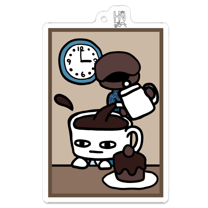 アクリルキーホルダー（コーティング） - 70 x 70 (mm)