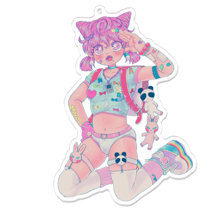 アクリルキーホルダー - 100 x 100 (mm)