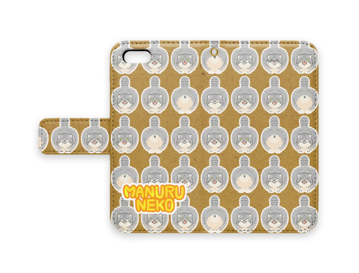 手帳型iPhoneケース - iPhone5 - ストラップ穴 あり