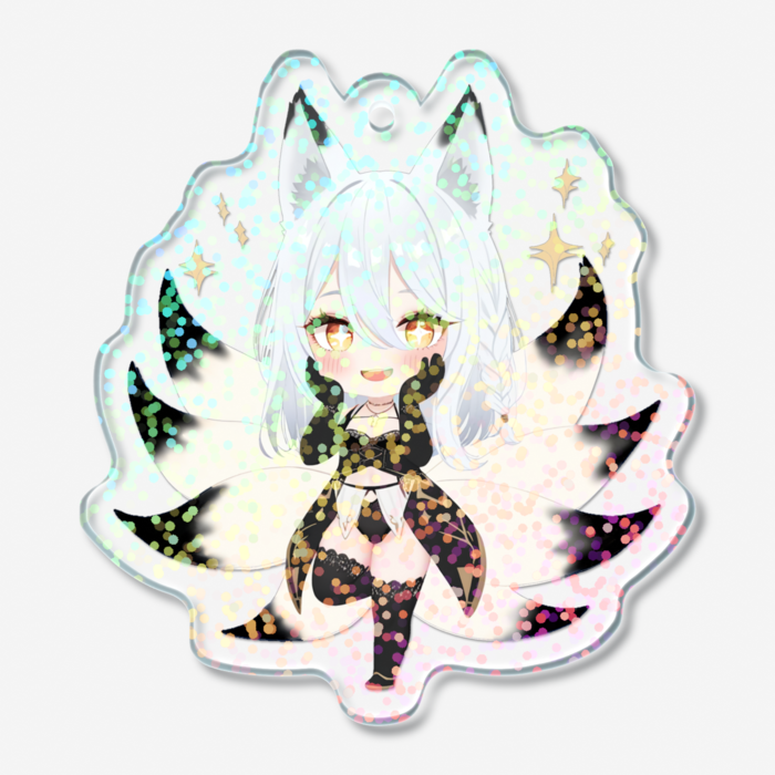 ホログラムアクリルキーホルダー - 50 × 50mm