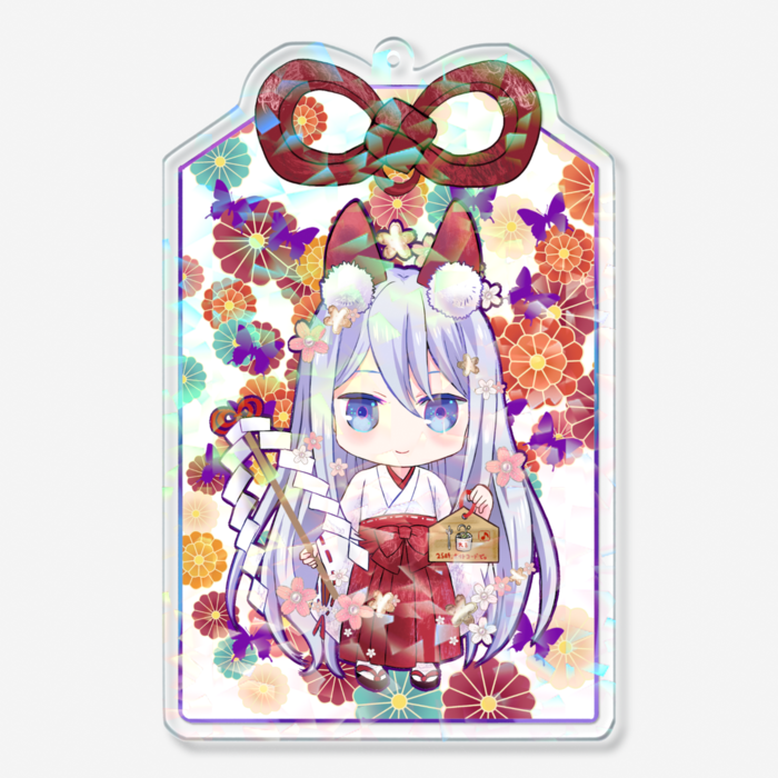ホログラムアクリルキーホルダー - 100 × 100mm