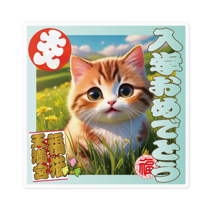 ステッカー - 100 x 100 (mm)