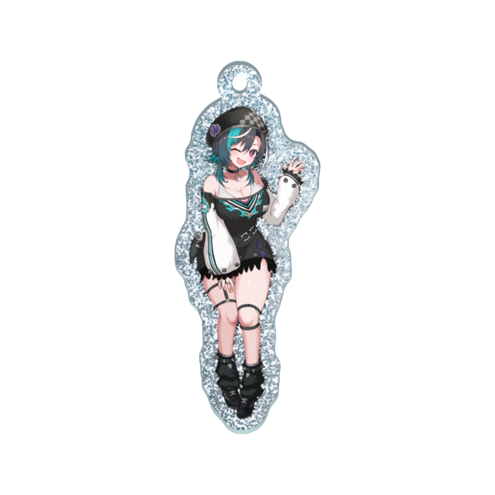 ラメアクリルキーホルダー - 50 × 50mm