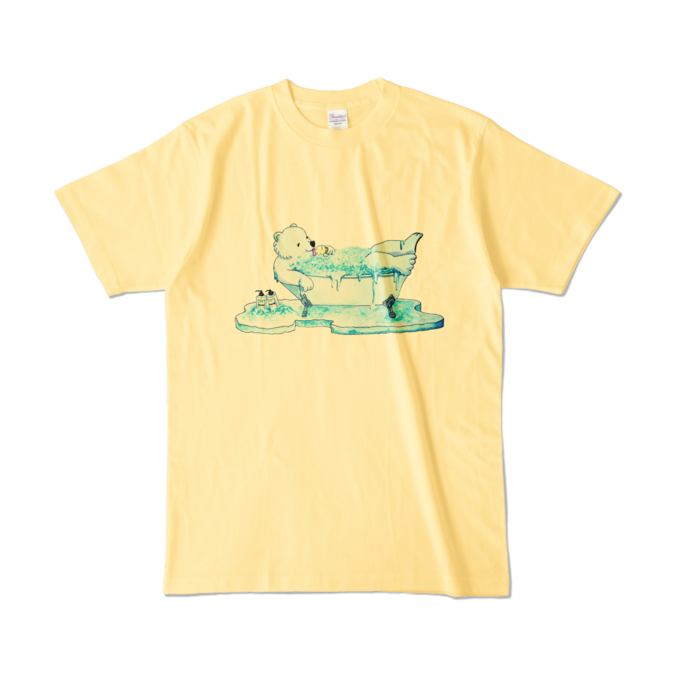 カラーTシャツ - L - ライトイエロー (淡色)