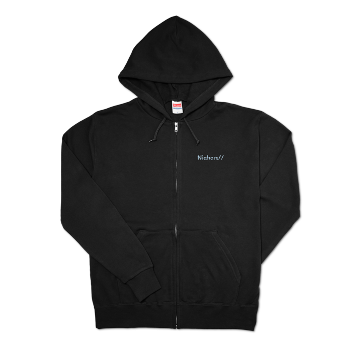 ジップパーカー - L - ブラック