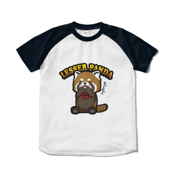 ラグランTシャツ - S - ホワイト×ネイビー