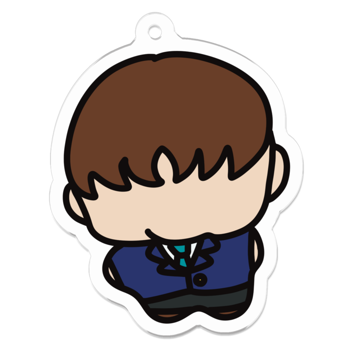 【主人公くん】アクリルキーホルダー - 50 x 50 (mm)