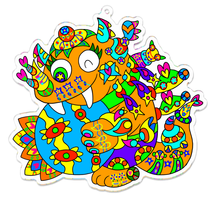 アクリルキーホルダー - 100 x 100 (mm)