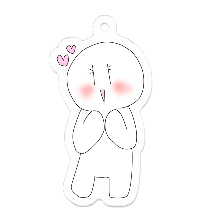 アクリルキーホルダー - 50 x 50 (mm)