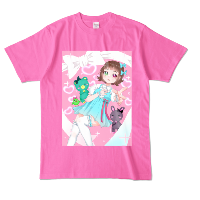 カラーTシャツ - L - ピンク (濃色)