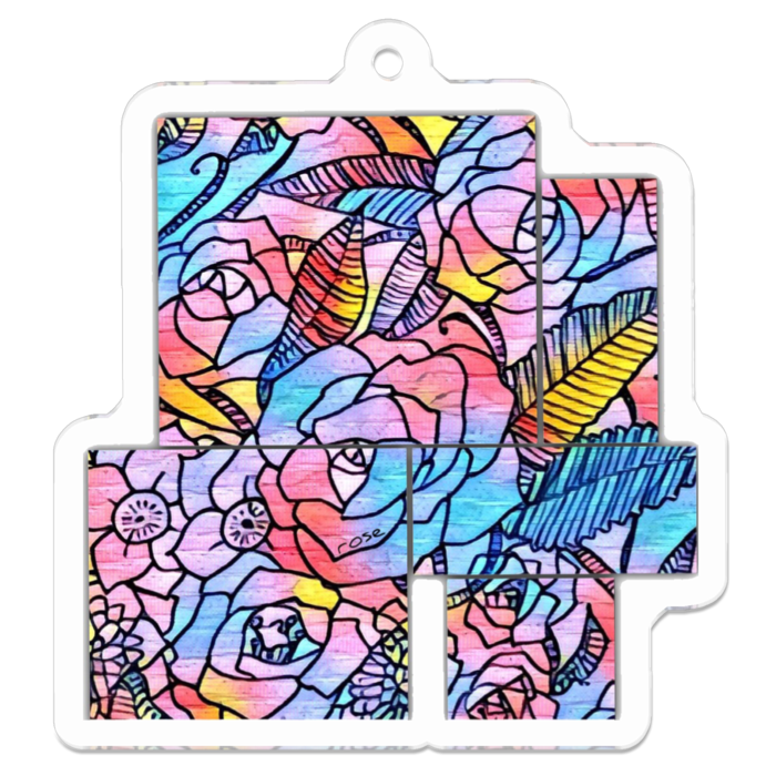 アクリルキーホルダー - 50 x 50 (mm)