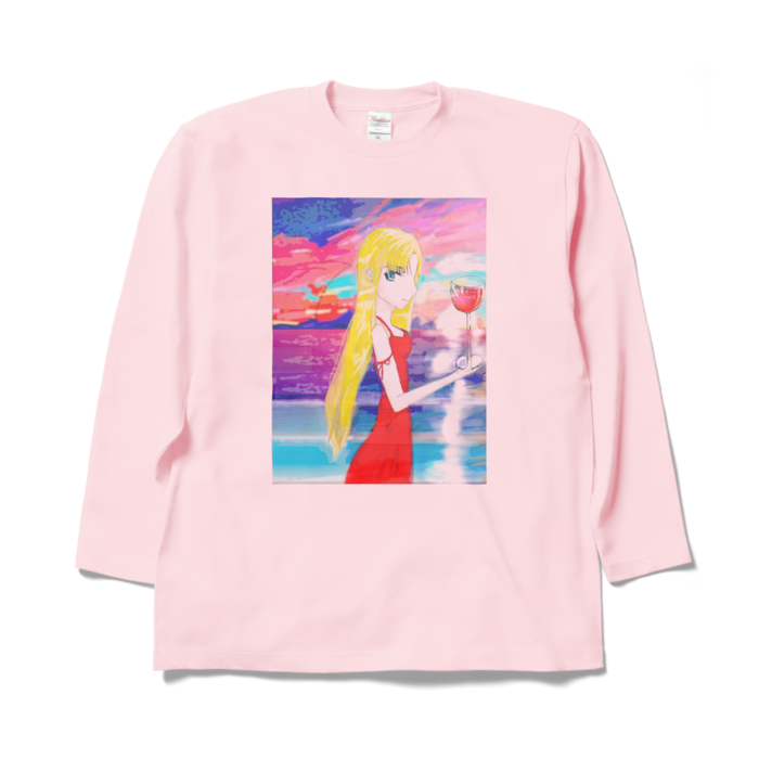 ロングスリーブTシャツ - XL - ライトピンク