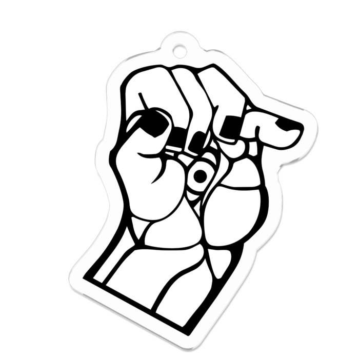 アクリルキーホルダー - 50 x 50 (mm)