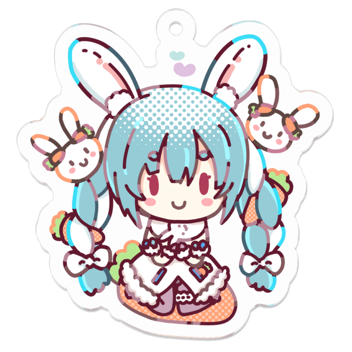 アクリルキーホルダー - 50 x 50 (mm)