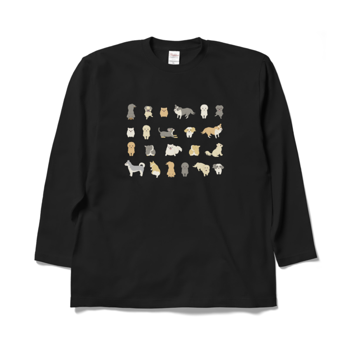 ロングスリーブTシャツ 黒 XL