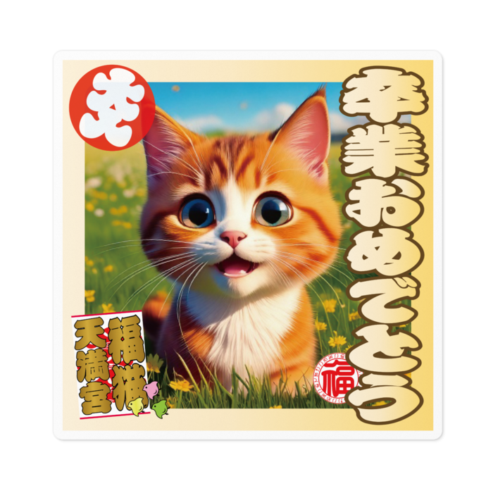 ステッカー - 100 x 100 (mm)