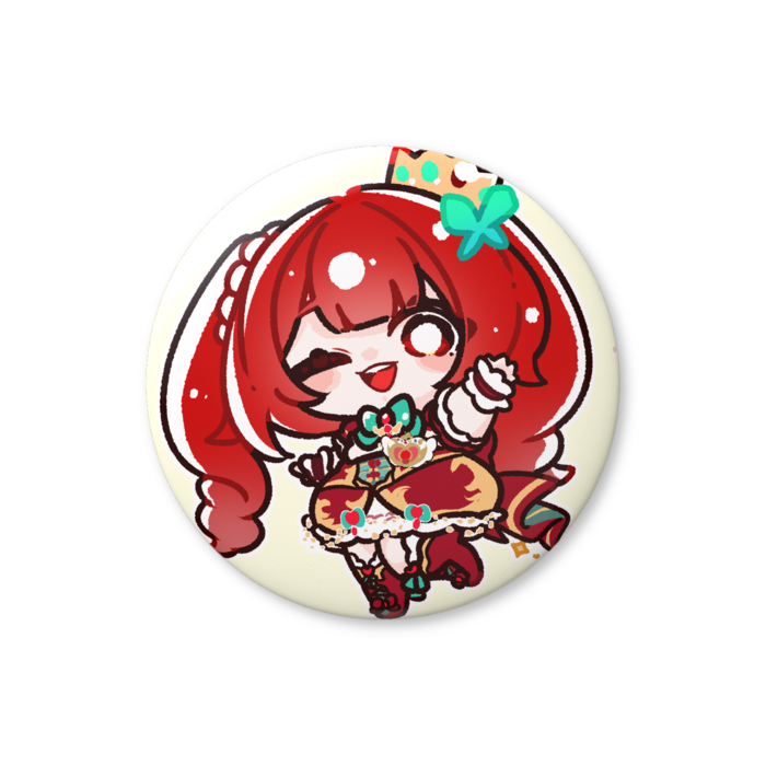 むしゃだむ缶バッジ ｢hi！｣