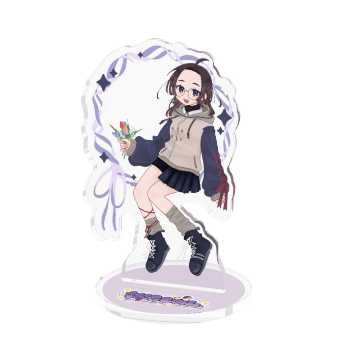 おリボン しのん - 70x70mm